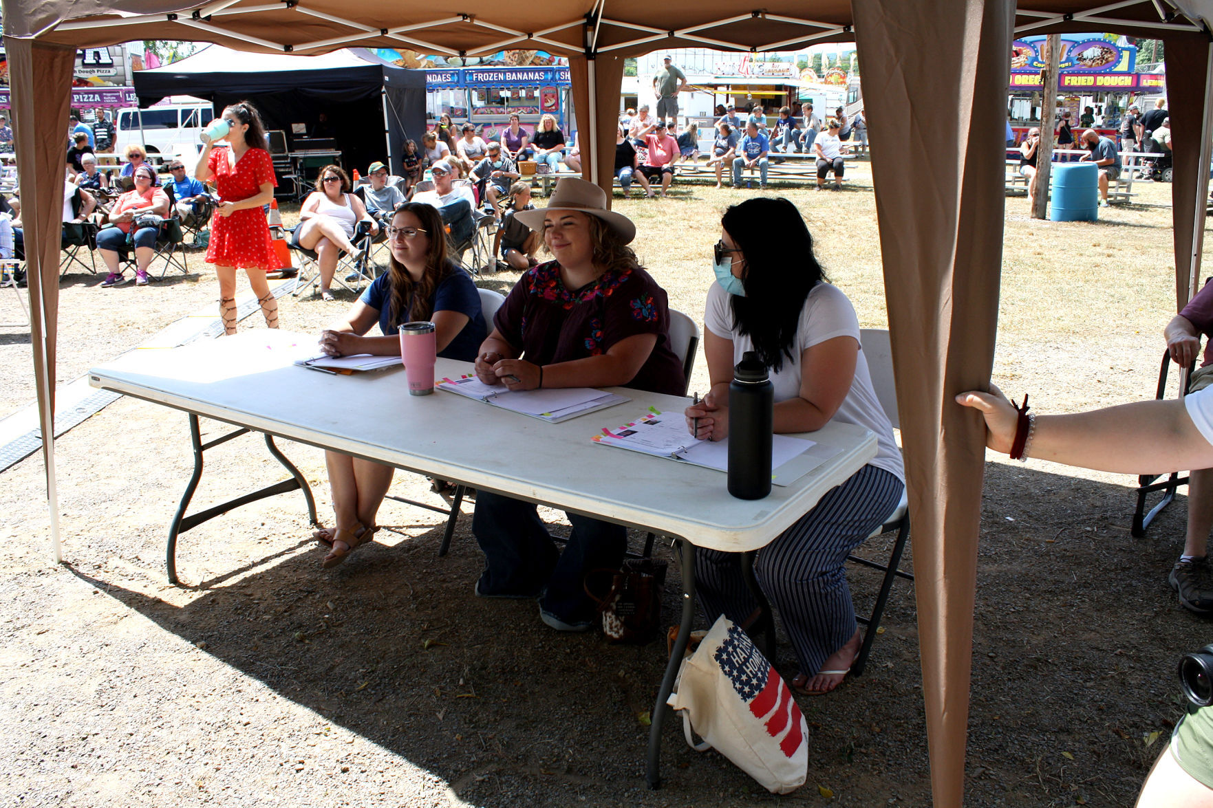 Union County West End Fair Pageant judges on the job